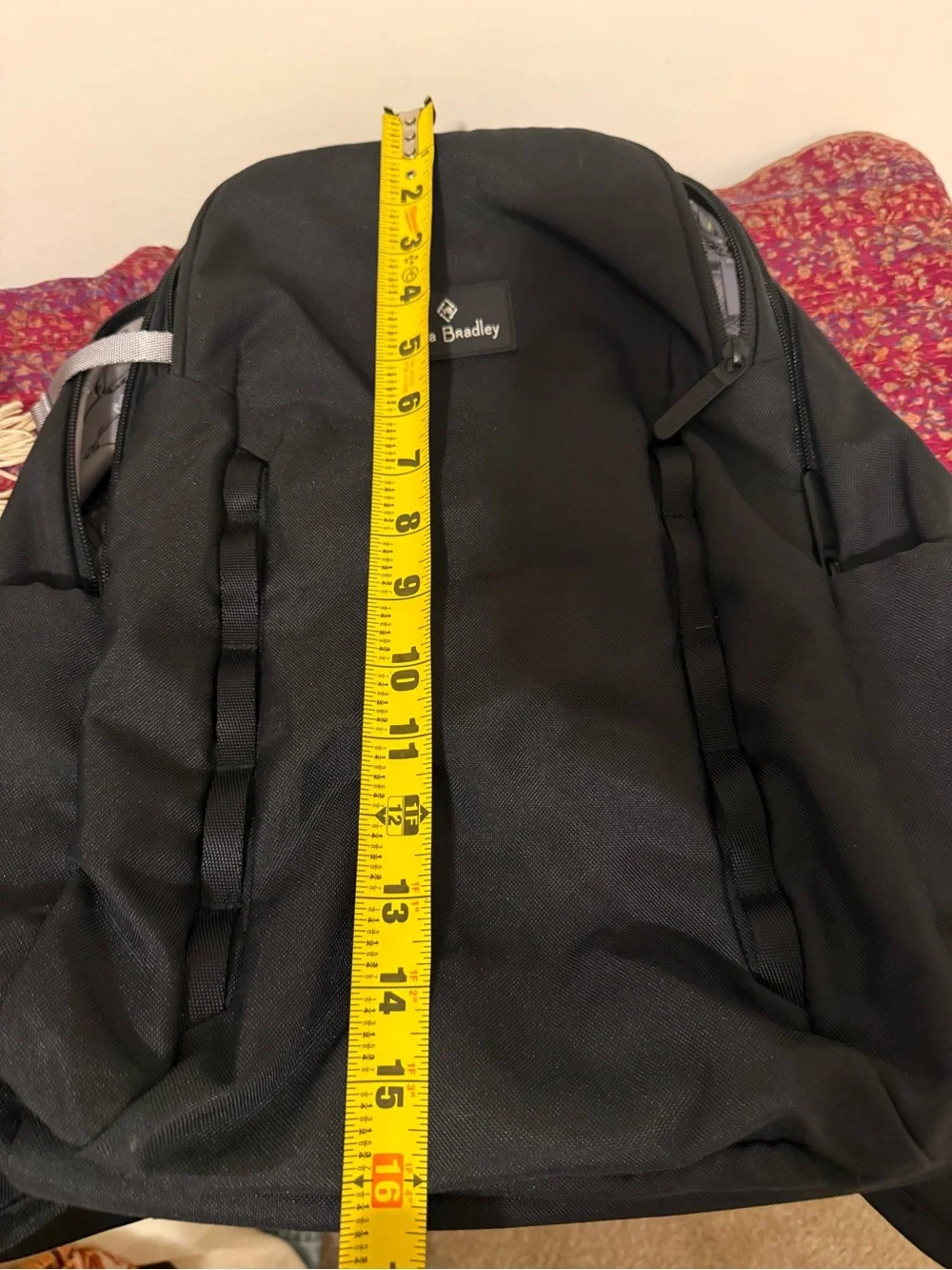 Vera Bradley Black Men's Backpack with Side Pockets